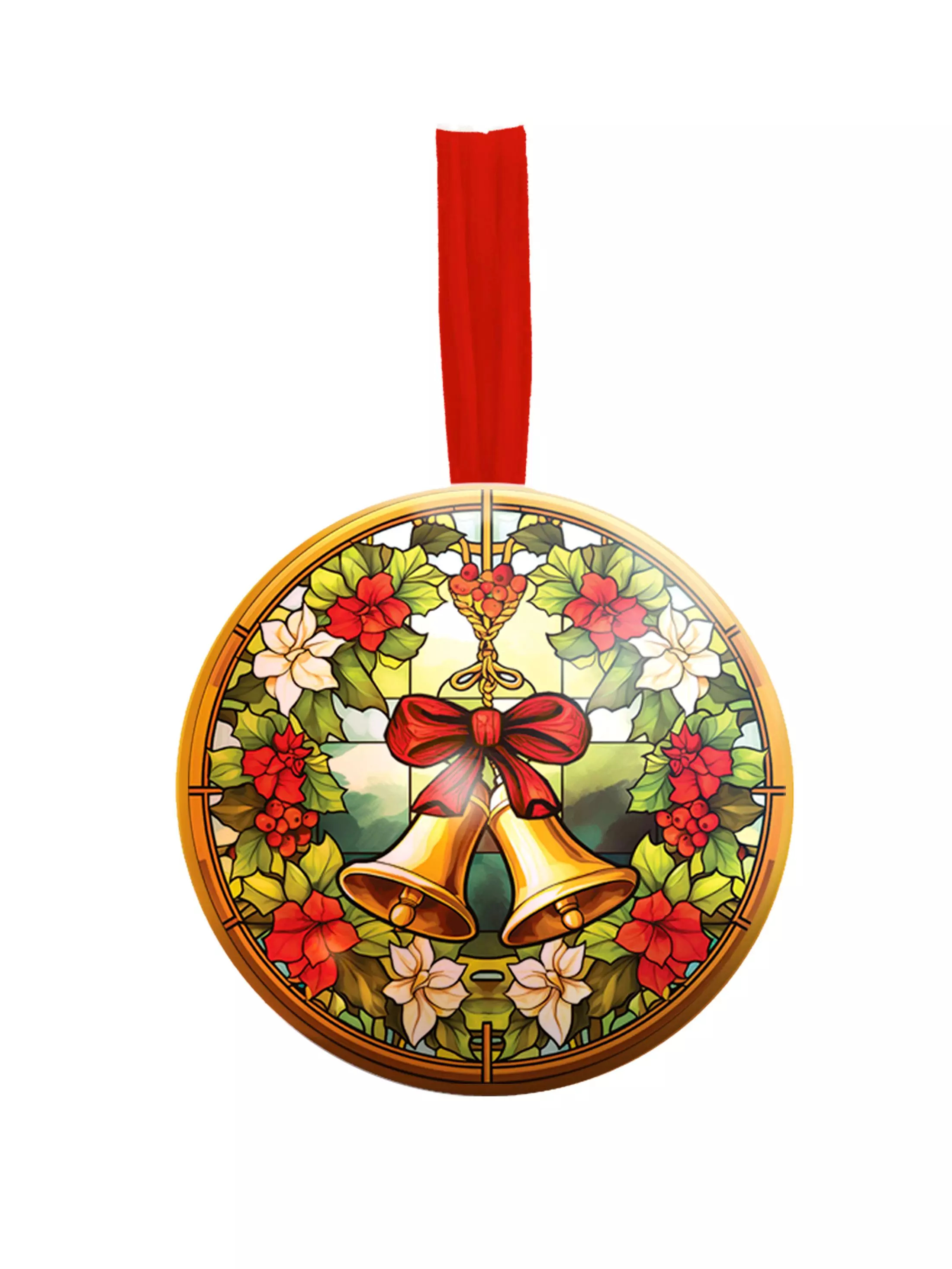 Новогоднее подвесное елочное украшение Шар 6,5 см с пожеланием внутри 95091