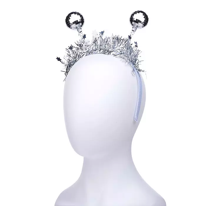 Ободок карнавальный Диско шарики S2309