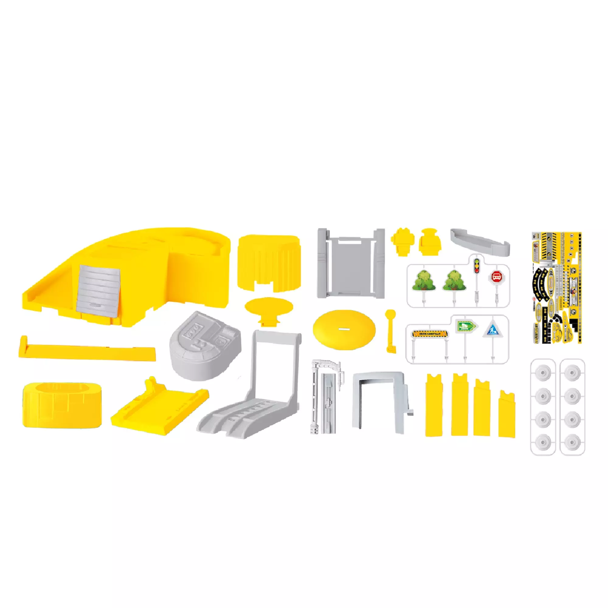 Портативный игровой набор Funky Toys - строительная станция желтый  в наборе 32 предмета FT0512788-3