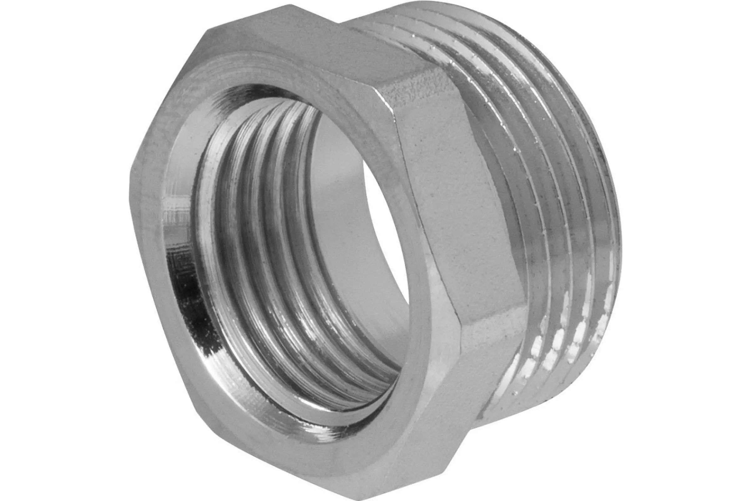 Футорка 3/4"х1/2", никель, STI