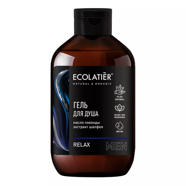 Гель для душа ECOLATIER MAN RELAX 400 мл