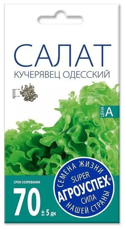 Семена Зелень Салат Кучерявец Одесский/Сем Алт/бп 0,5 гр.