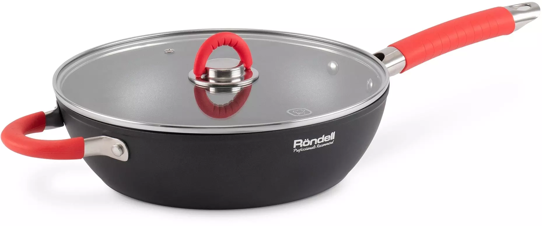 Сотейник 28х7.6 см, кованый алюминий, с крышкой Passion Rondell, RDA-1933