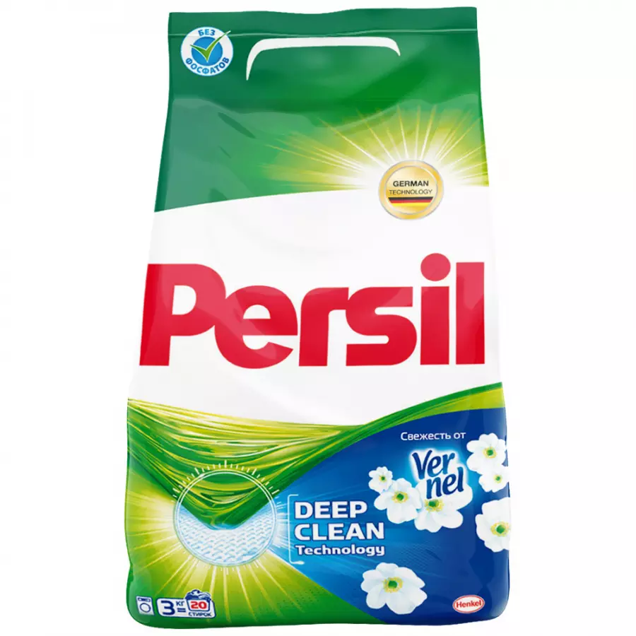 Стиральный порошок Persil Свежесть от Vernel для белого белья, 3 кг