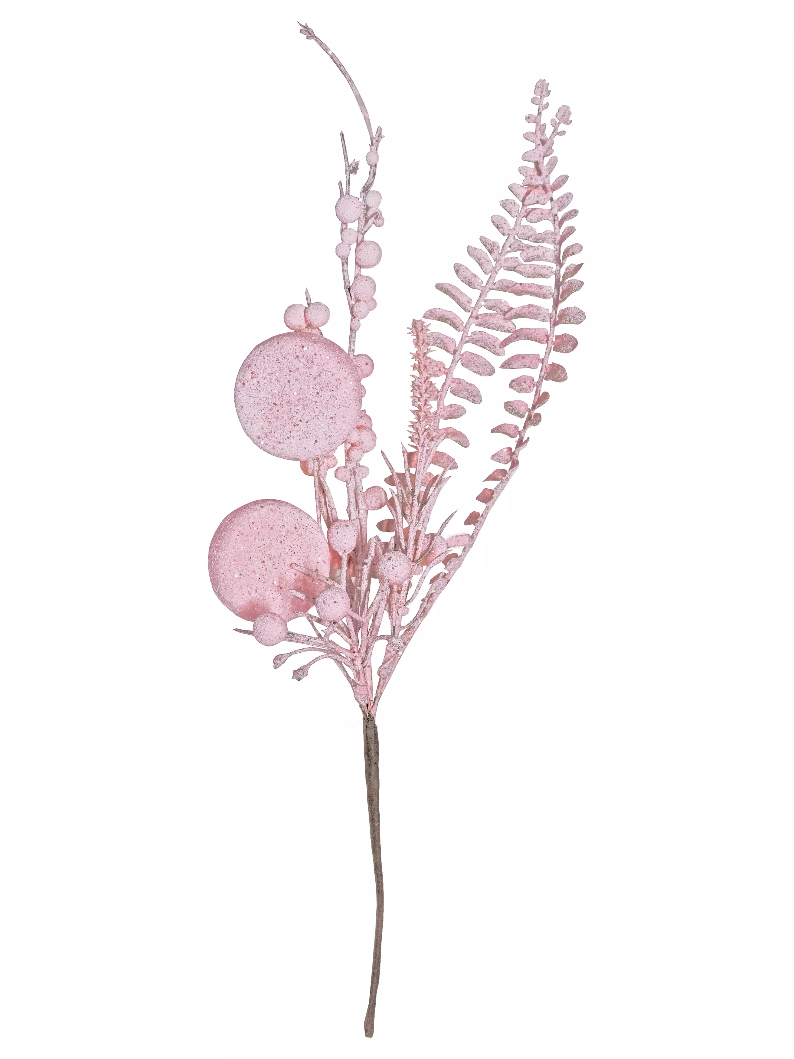 Новогоднее украшение ветка из полиэтилена и пенополистирола / 4х14х40см 92413