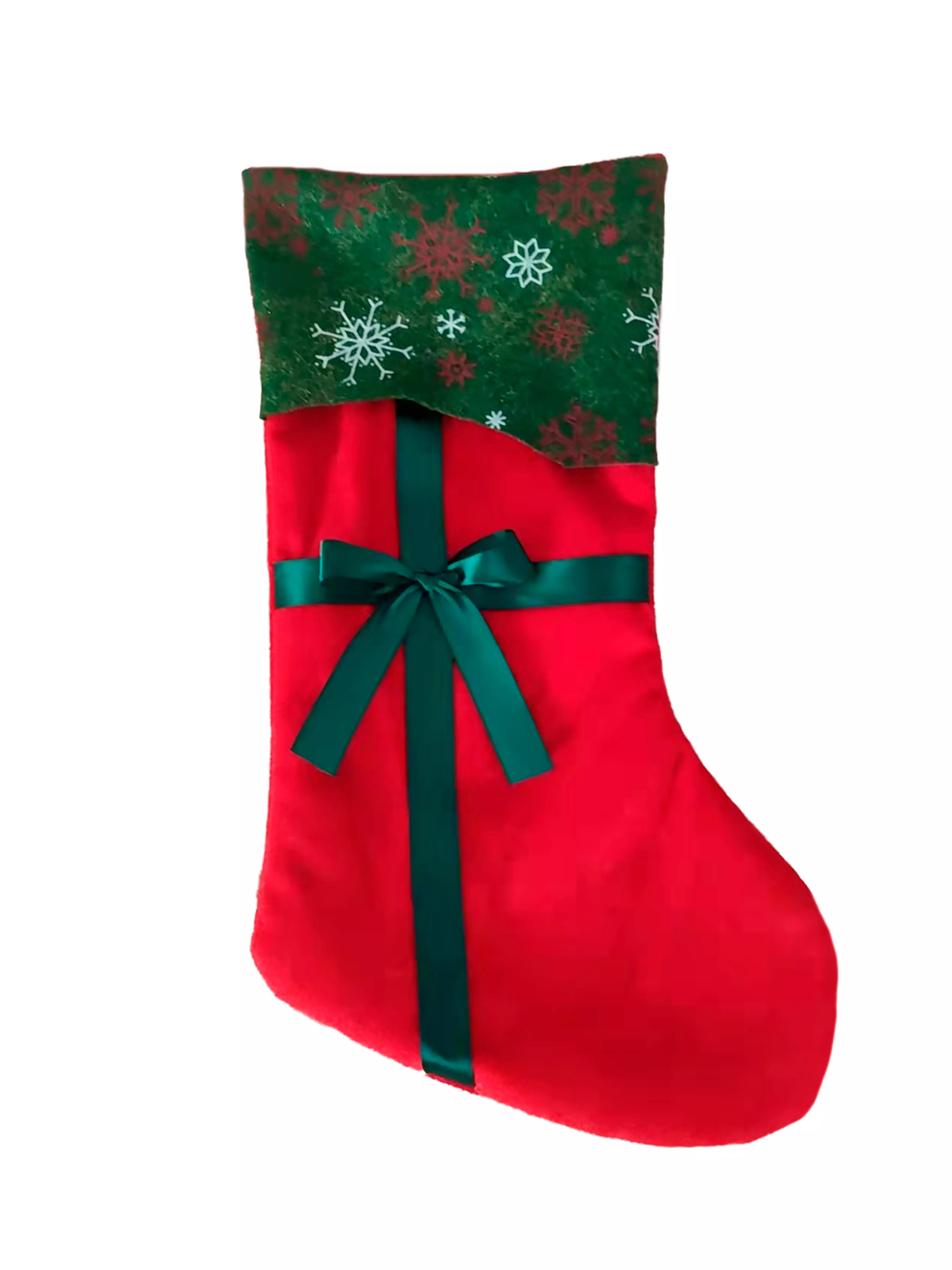 Новогоднее украшение носок Подарок для подарков,  0,5x19x40см 90558