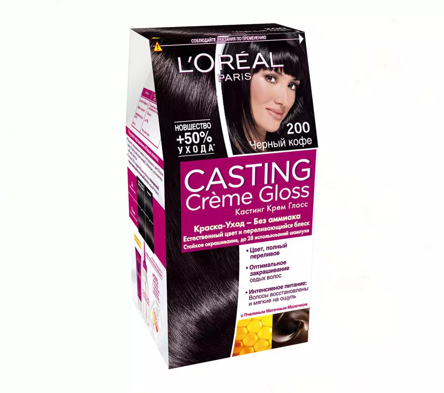 Краска для волос L'Oreal Casting Creme Gloss тон 200 черный кофе, 180мл