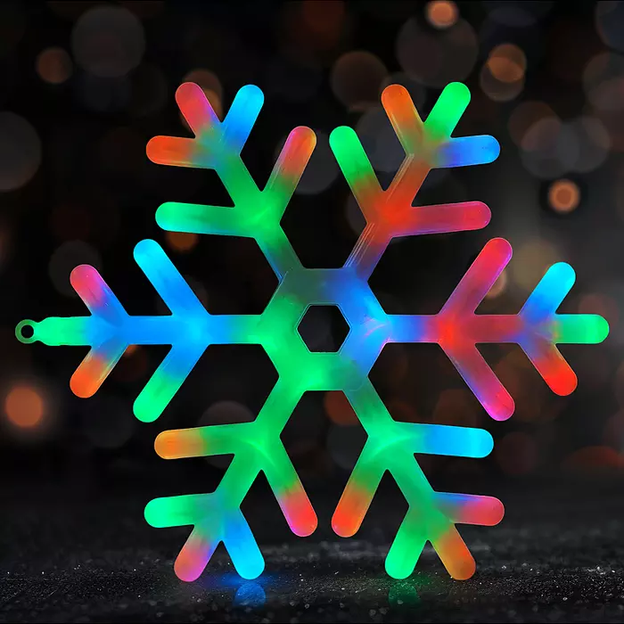 Светодиодная фигура Снежинка 30 см мультицвет S1276