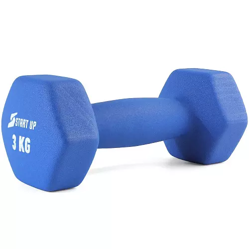 Гантель неопреновая Start Up HY-D-021 синий 3 кг