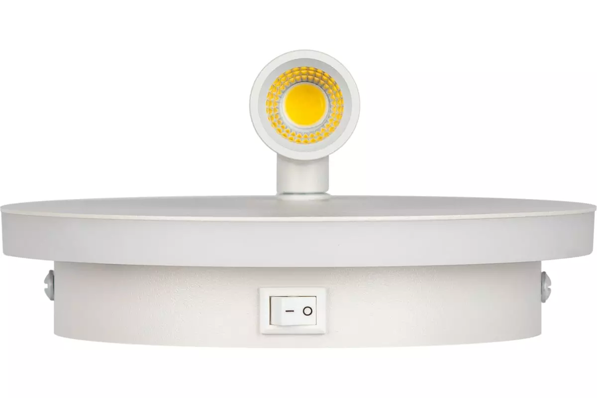 Спот светодиодный 12Вт 4000К с подсветкой с выключателем белый ЭРА Б0062835