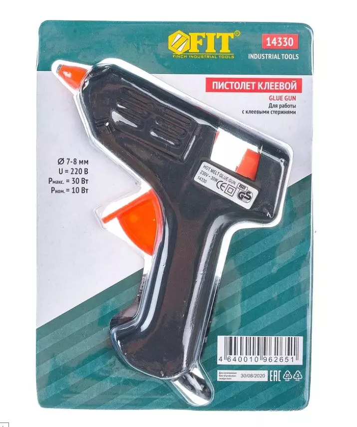 Клеевой пистолет 10 Вт 7 мм FIT 14330