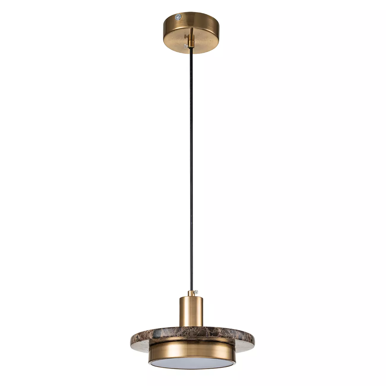 Подвесной светильник светодиодный 12Вт 4000К коричневый мрамор EscadaTORANO 10260/1LED Brown marble