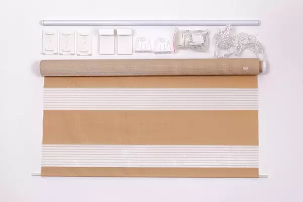 Рулонная штора день-ночь 55 (51)*160 см кофе с молоком Магеллан