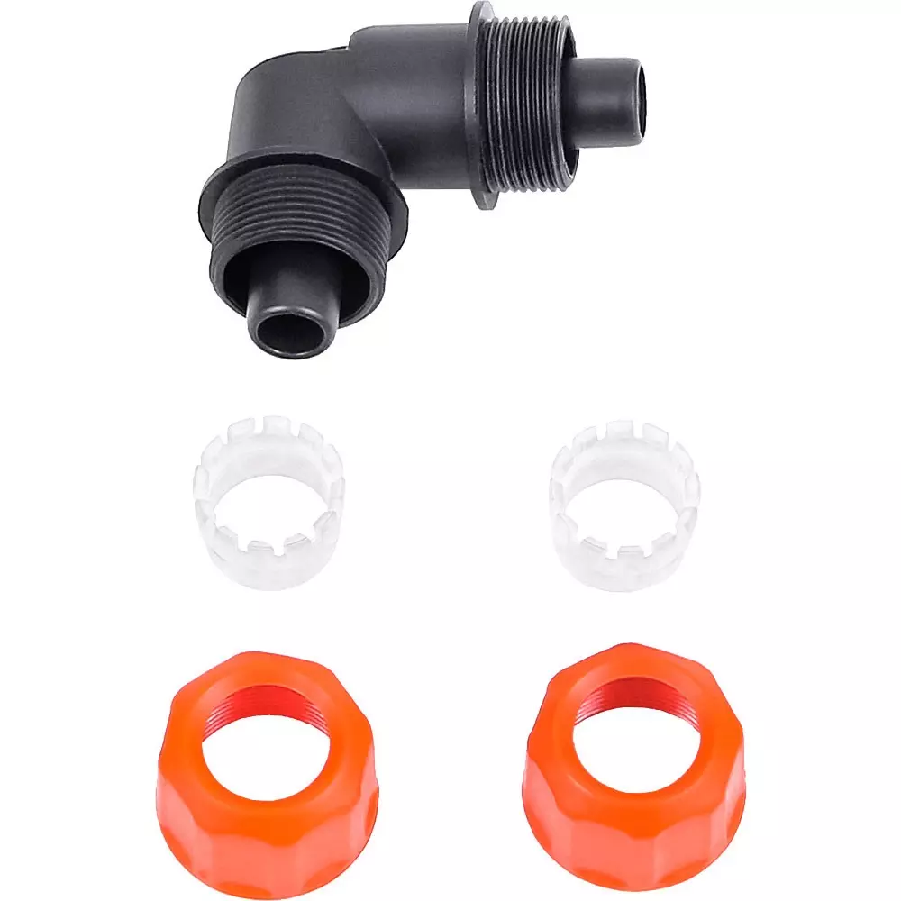 Соединитель для шлангов угловой цанговый 1/2" Жук 8570-00