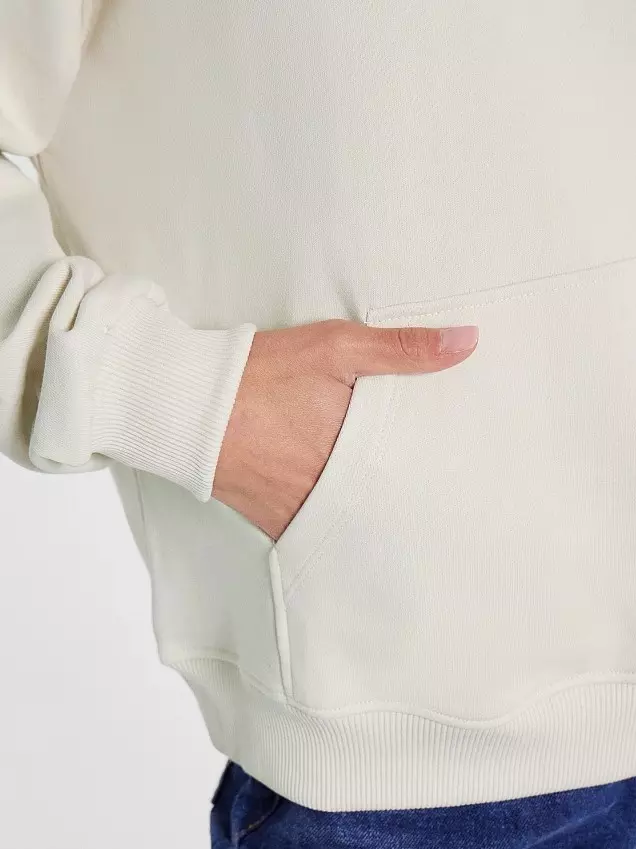 Худи женское Mark Formelle 122980 белый чай, р-р 164/170-120-126 (60 / 6XL)