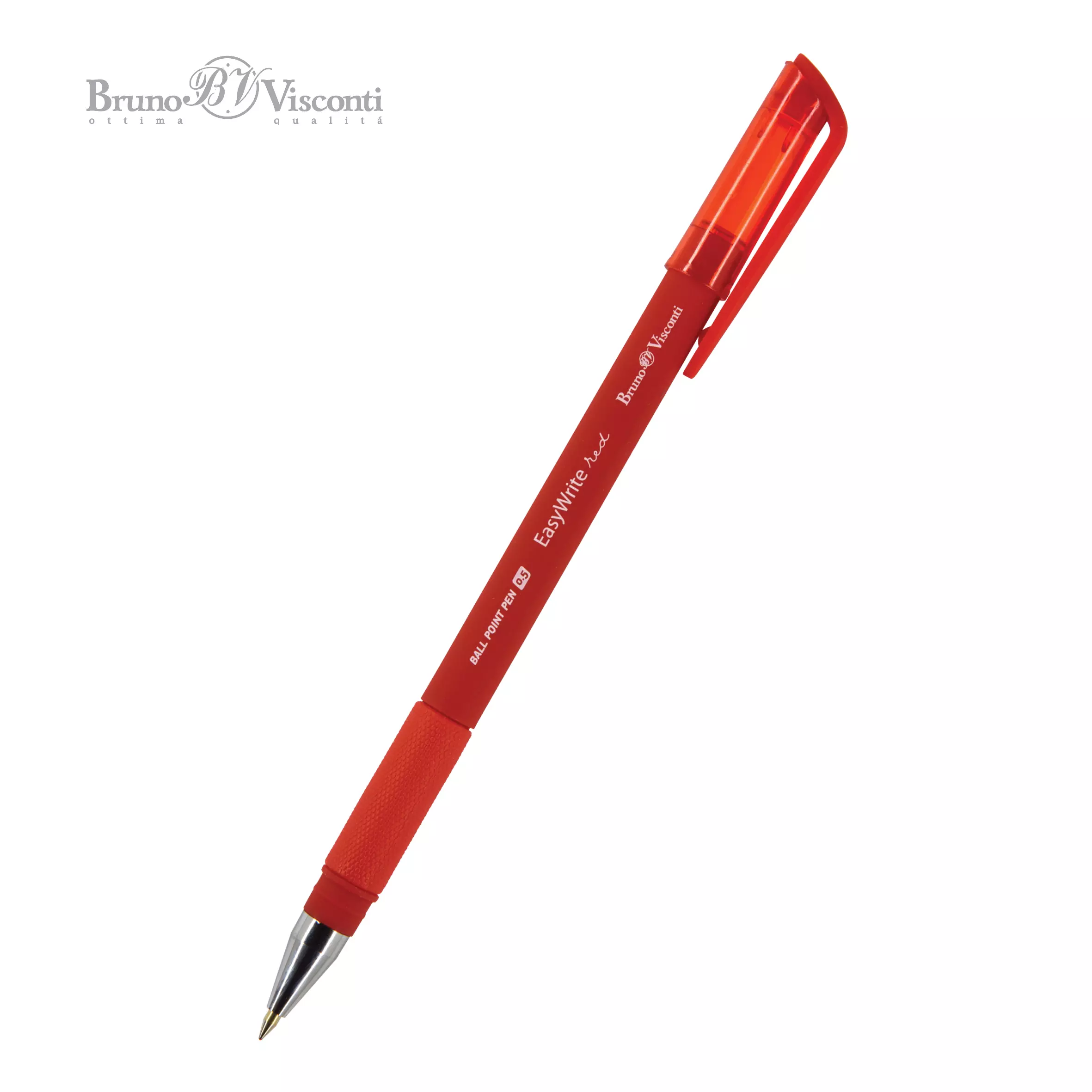 Шариковая ручка BrunoVisconti EasyWrite,.Red 0.5 мм, красная