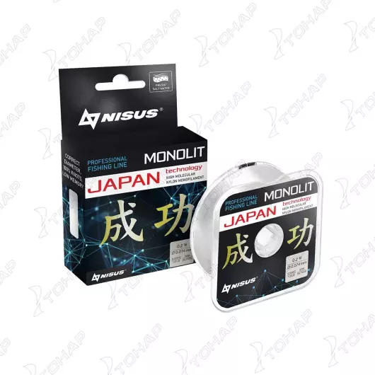 Леска MONOLIT 0,148mm/50m Nylon Transparent (N-MO-0.148-50) Nisus