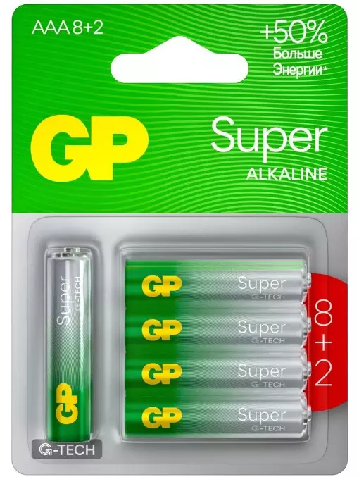Батарейка ААА 10шт GP Super