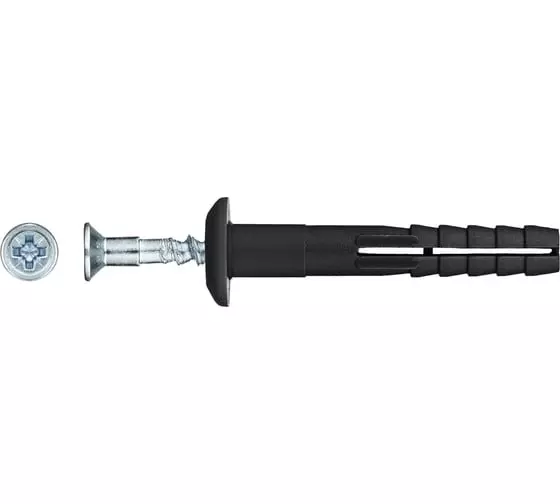 Дюбель-гвоздь 6х40 гриб.борт SteelRex 200шт пакет