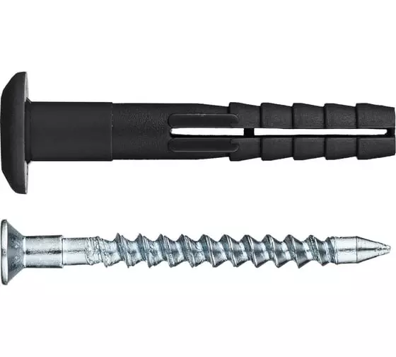 Дюбель-гвоздь 6х40 гриб.борт SteelRex 200шт пакет