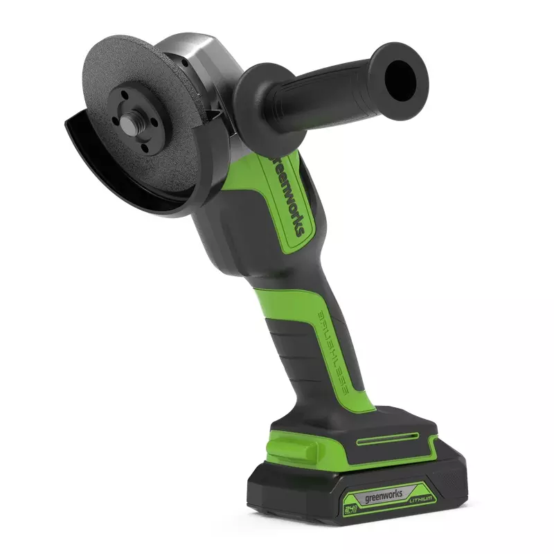 Болгарка аккумуляторная бесщеточная 125мм Greenworks GD24AG 24V,без АКБ и ЗУ