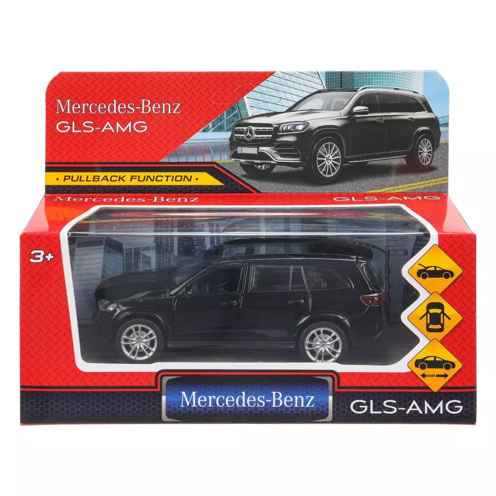 Автомобиль Mercedes-Benz GLS Class AMG 12см металл черный Технопарк GLS-12-BK