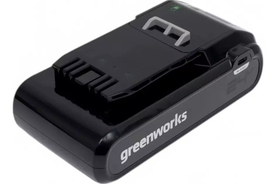 Аккумулятор Greenworks 24V, 4Ач, с двумя USB-C разъемами