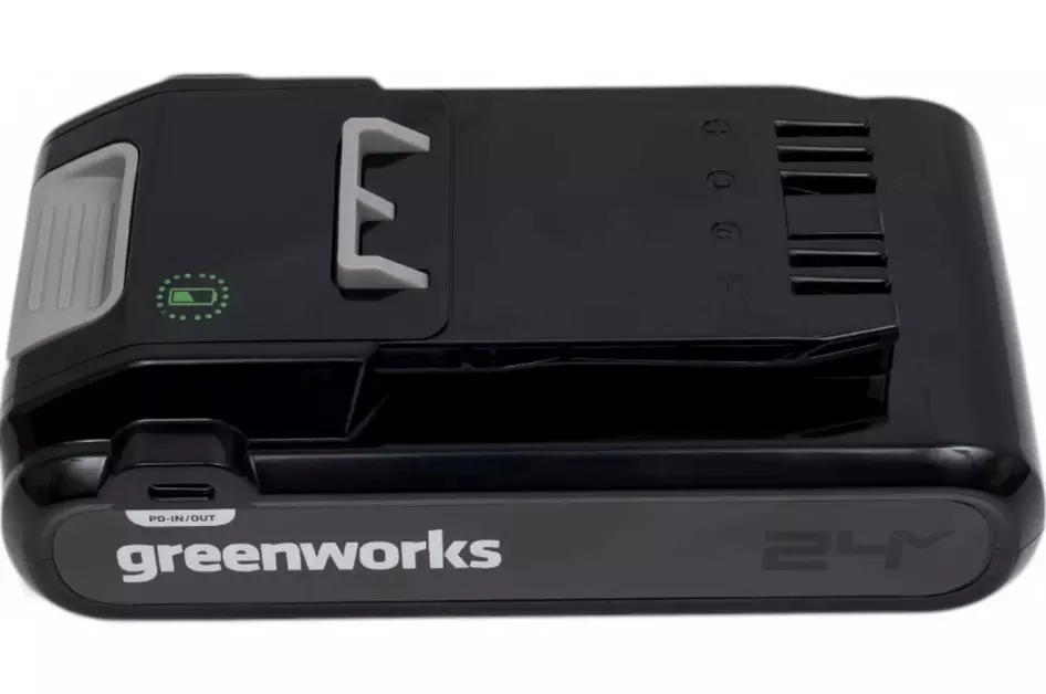 Аккумулятор Greenworks 24V, 4Ач, с двумя USB-C разъемами