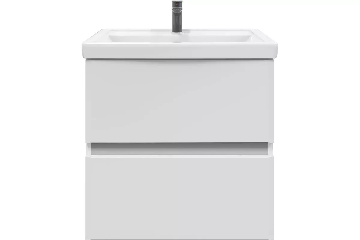 Подвесная тумба с раковиной 60 см SanStar Велья белый + рак. Фостер 60, 61.2-1.4.1.К