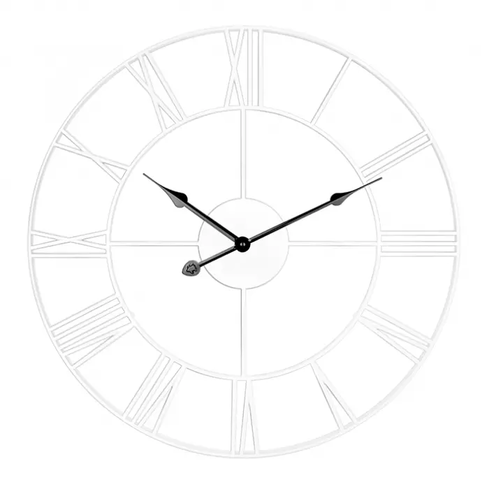 Часы настенные 450мм пластик белые TroykaTime 62673001