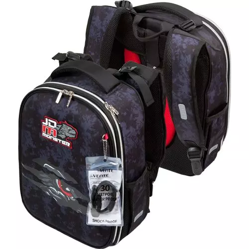 Рюкзак &quot;deVENTE. Choice. JD Monster&quot; школьный жесткий 38x28x16 см (17 л) вес 1000 г, 1 отделение на