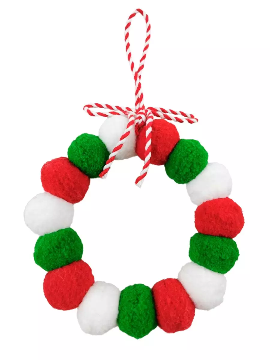 Новогоднее подвесное украшение (полиэстер, ч/металл) / 13х13х3см 94653