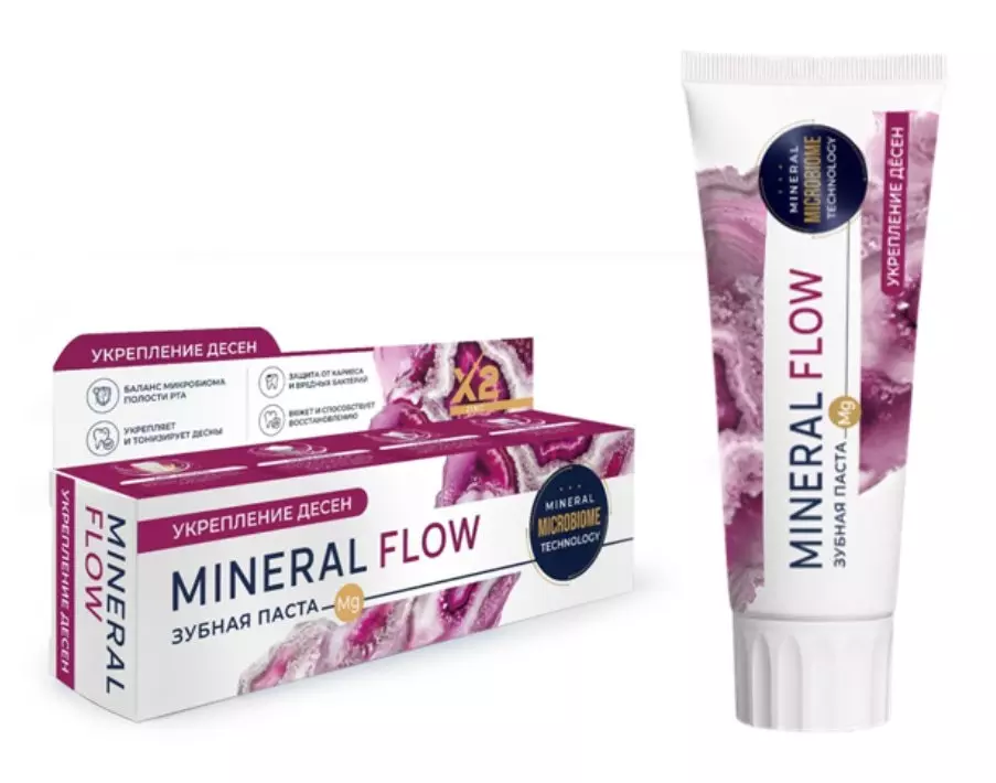 Зубная паста PSLAB Mineral flow Укрепление дёсен 100 г