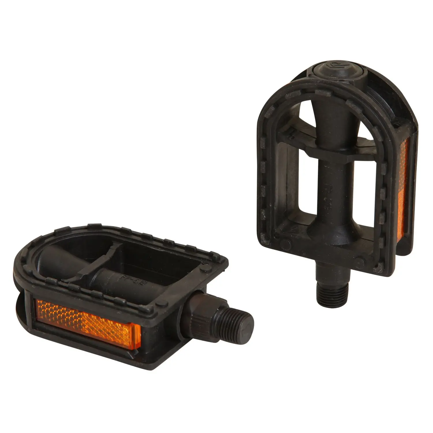 Педали для велосипеда STG FP-619, ось 9/16, пластик, черные Х54029