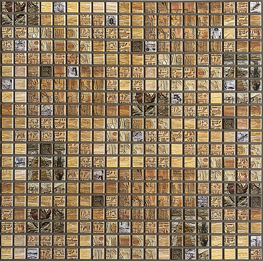 Самоклеющаяся панель ПВХ  мозаика Александрия 480х480 мм