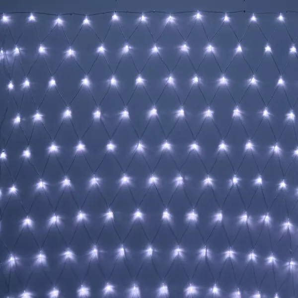 Гирлянда Сетка 2 х1,5м 144 лампы LED прозр.пров, Белый 183-756