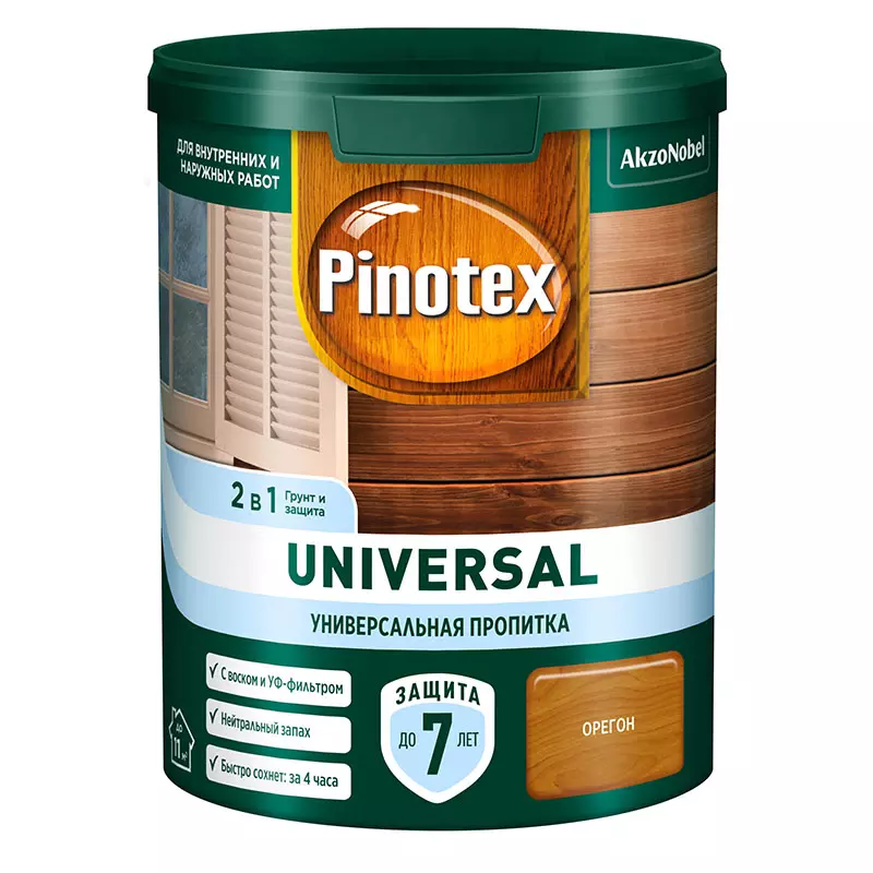 Пропитка Pinotex Universal 2 в 1 Орегон 0,9 л