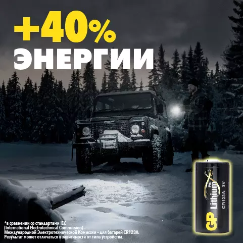 Батарейка CR123 1шт GP