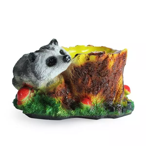 Кашпо cадовое из гипса Енот 170*310 мм