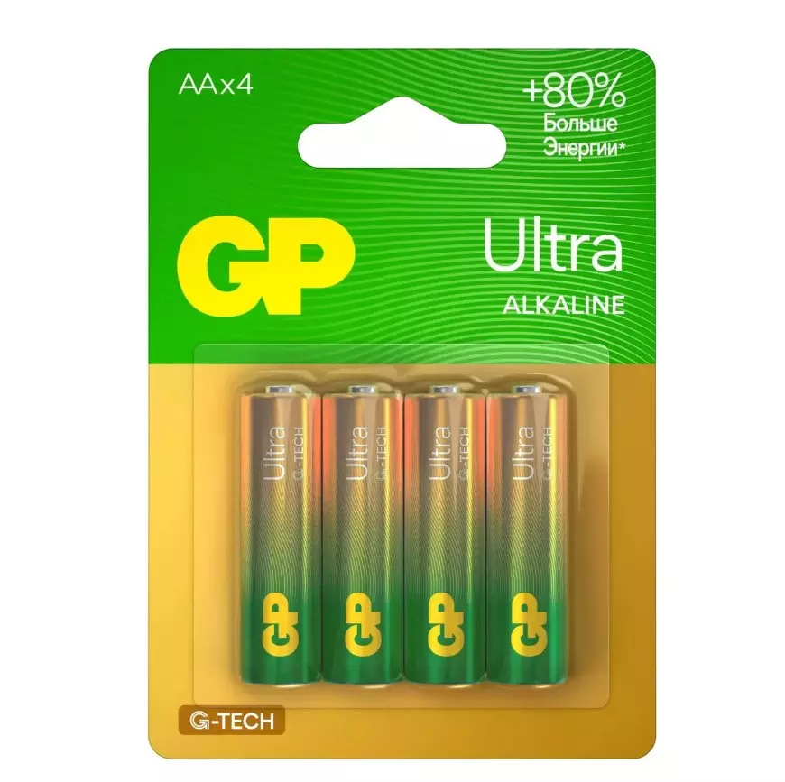 Батарейки AA 4шт GP Ultra