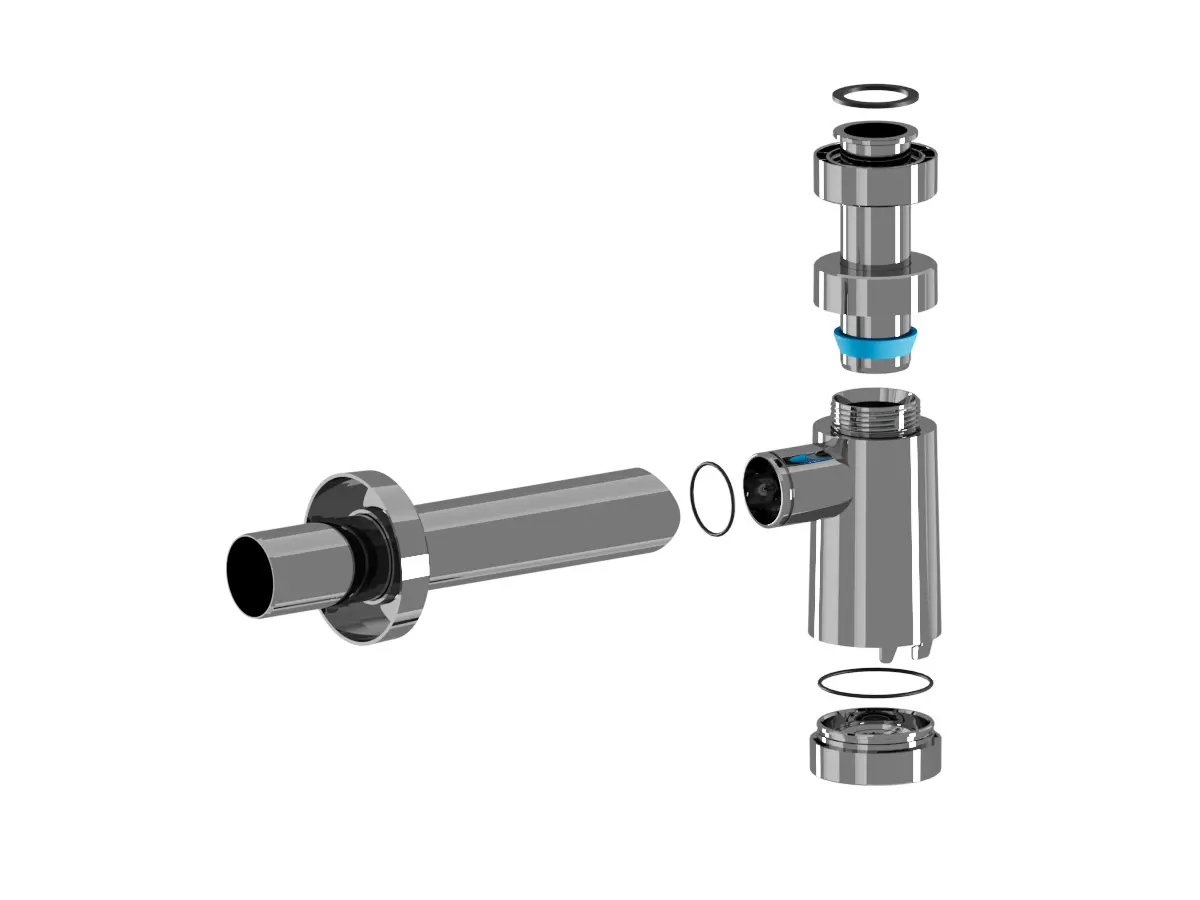 Сифон бутылочный 1 1/4&quot;х32, с гибкой трубой 32-40/50, (650 мм) ORIO М-32020