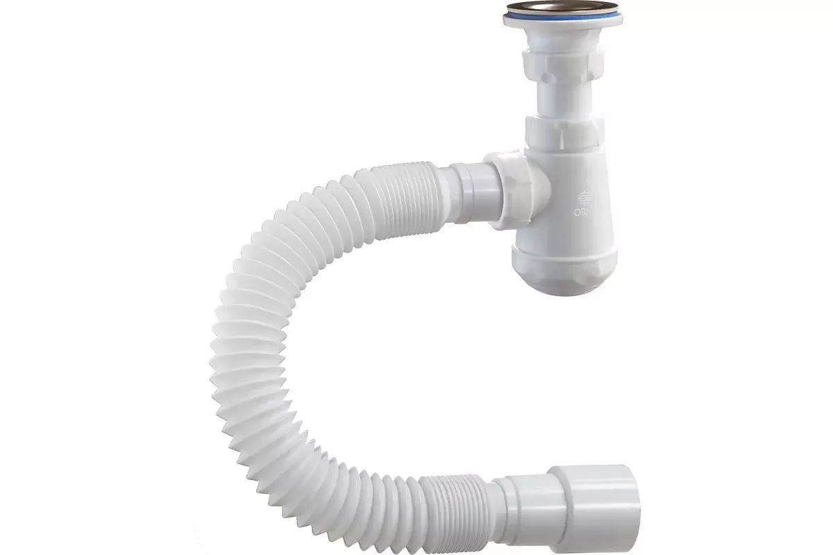 Сифон бутылочный 1 1/4&quot;х32, с гибкой трубой 32-40/50, (650 мм) ORIO М-32020