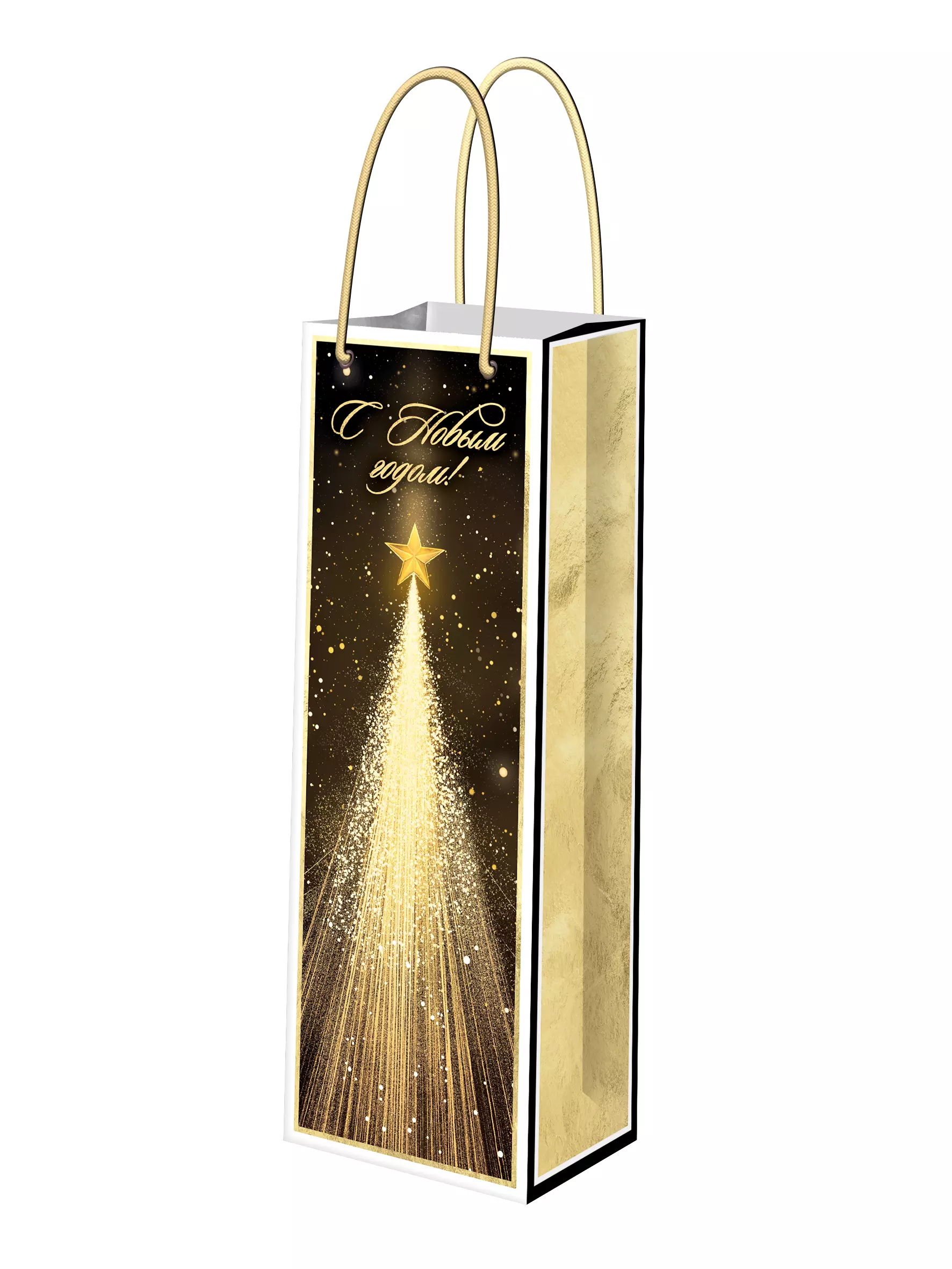 Подарочный пакет с ламинацией 12,7x36x8,3см 95674FE