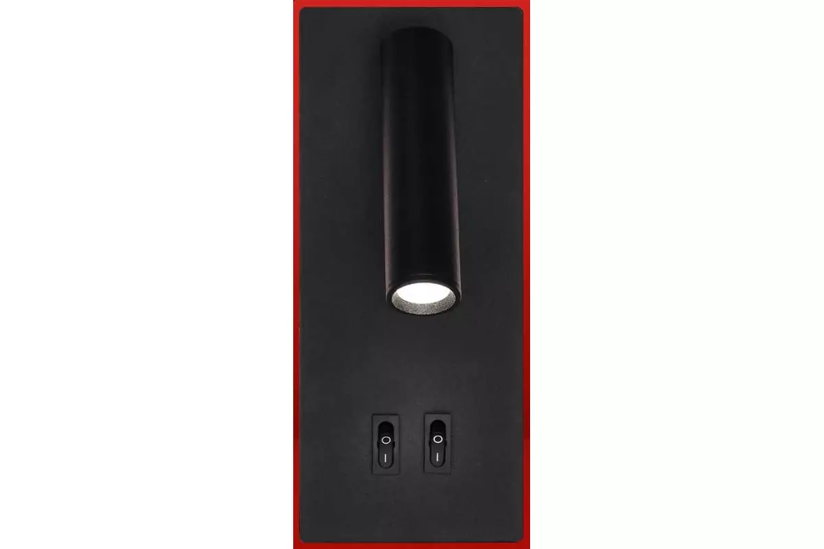 Спот светодиодный 15Вт 6500К с подсветкой 3000К с выключателем черный IN HOME 4690612060200