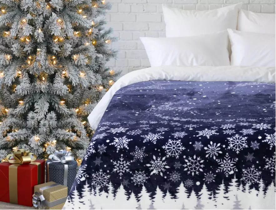 Плед 200*220 см велсофт Happy Family Волшебная ночь