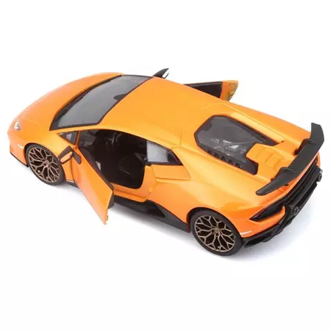 Машинка die-cast Lamborghini Huracan Performante Bburago 1:24, открывающ. двери, оранжевая 18-21092