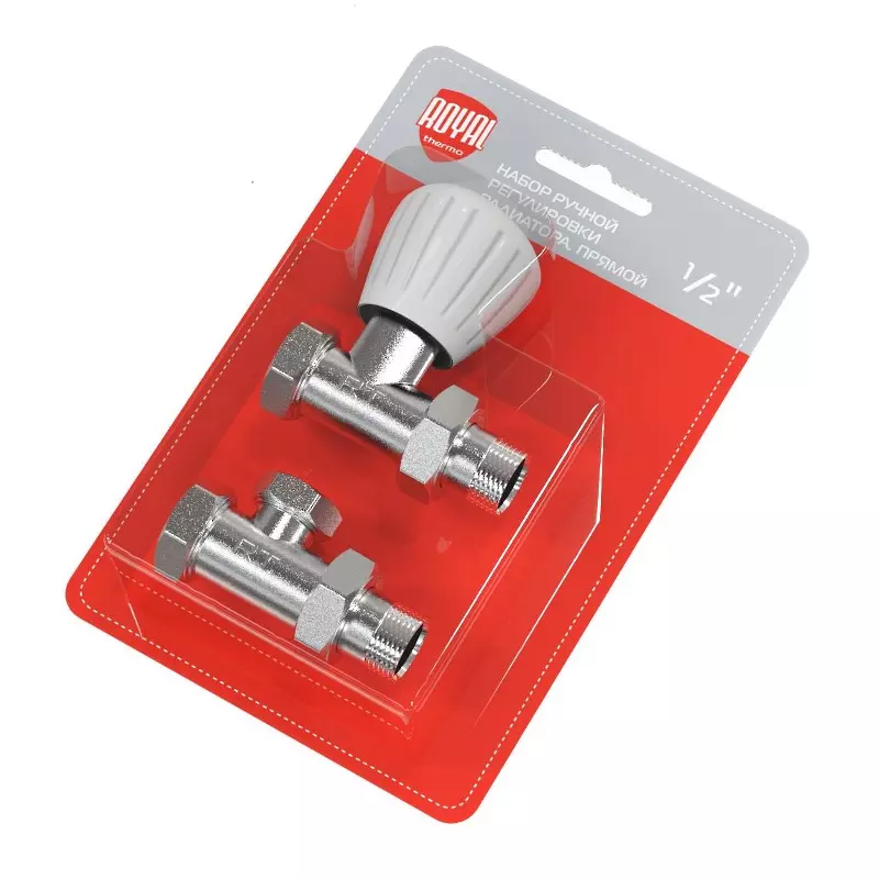 Набор ручной регулировки радиатора, прямой 1/2&quot; Royal Thermo RTO 50.009