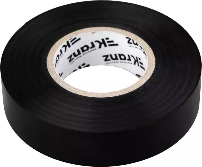 Изолента ПВХ термостойкая 19мм*20м 180мкм черная Kranz KR-09-2816
