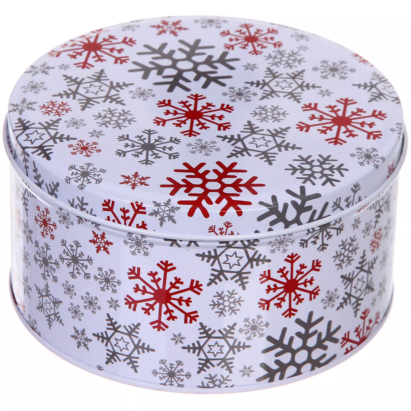 Банка жестяная Снежинка 900 мл 13,5х7 см 894-433