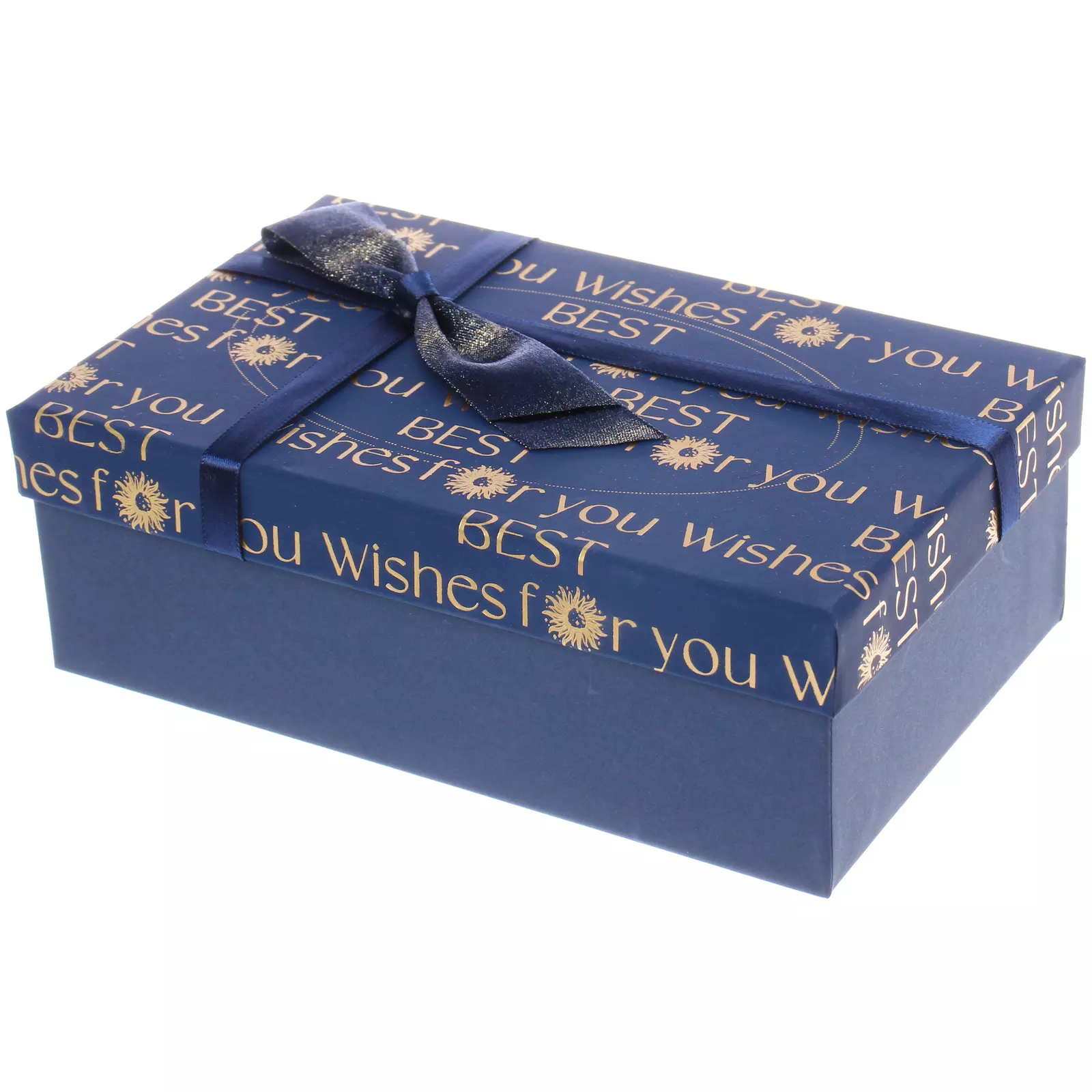 Подарочная коробка Послание 19х12х6,5 см синий 549-844